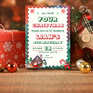 Tudo o que eu quero para o Natal Convite de Aniver