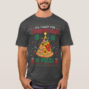 Tudo O Que Eu Quero Para O Natal É Pizza Suéter Fe