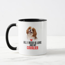 Tudo o que Preciso É Amor e Meu Cavalier Caneca