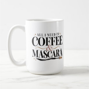 Tudo o que Preciso é Café & Máscara Caneca de Maqu