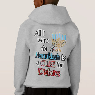 Tudo o que quero para Hanukkah... Diabetes Hoodie.