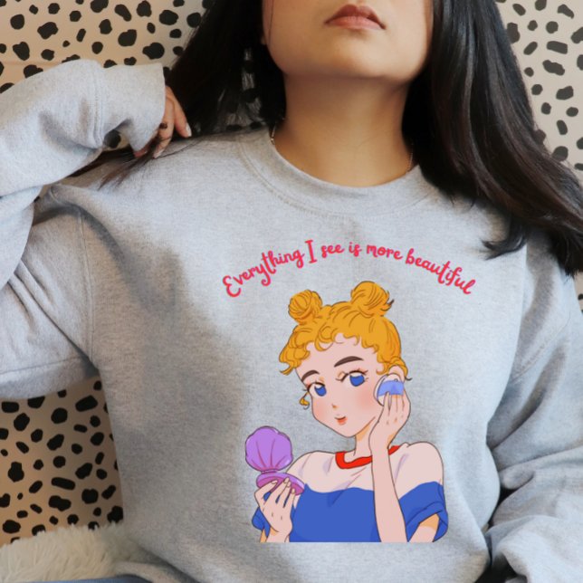 Tudo O Que Vejo É Mais Bonito - A Trendência É A (Everything I See Is More Beautiful - Trendy Aesthetic Design for T-Shirts and Accessories)