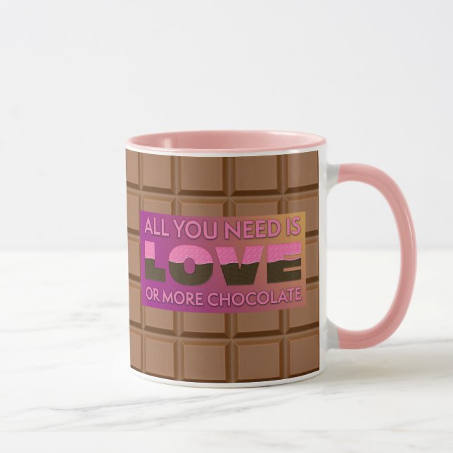 Tudo o que Você Precisa é Chocolate Caneca de Café (Direita)