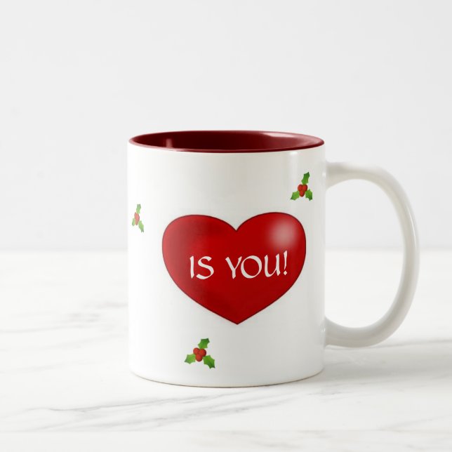 Tudo que eu quero para o Natal é você caneca (Direita)