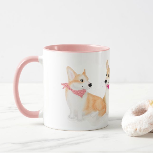 Tudo que preciso é chá e caneca de corgis (Com Donut)