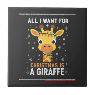 Tudo Que Quero No Natal É Uma Girafa Animal Feio