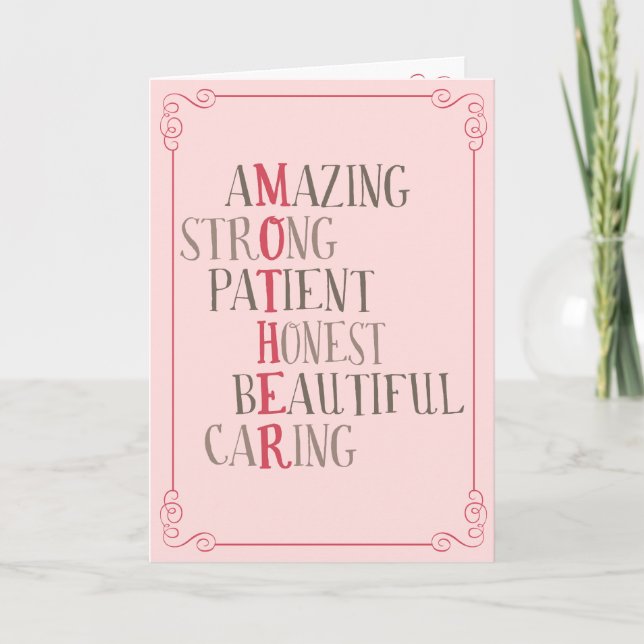 Tudo Que Você É Um Cartão De Dia de as mães Feliz (Frente)