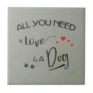 Tudo que você precisa é amor e um cachorro! Gráfic