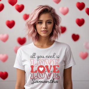 Tudo que você precisa é camiseta Love Love Love
