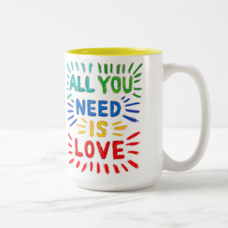 Tudo que você precisa é caneca do amor