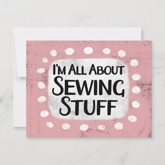 Tudo sobre costurar o cartão de saudação (Frente)