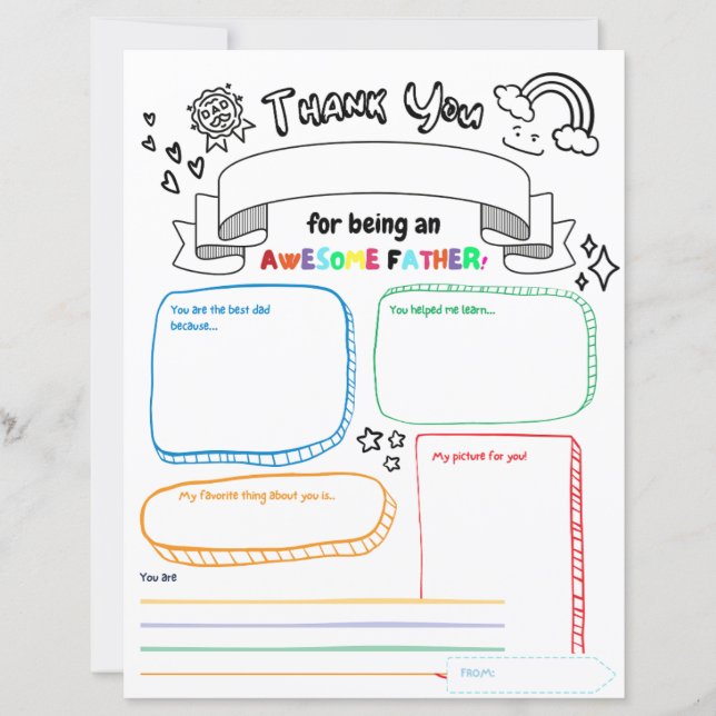 Tudo sobre meu Pai, Obrigado, Crianças Presentes p (Frente)