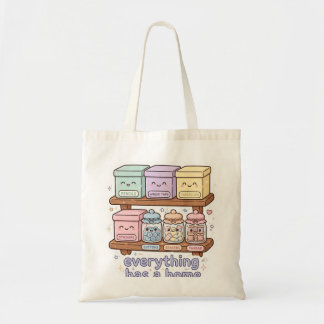 Tudo Tem Um Lar Bolsa Tote de Organização Fofa