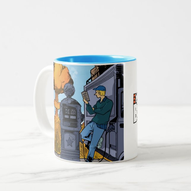 Tudo Vai Ficar Bem, caneca de café V1 (Frente Esquerda)