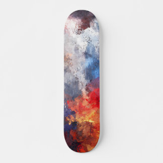 Tufão Abstrato de Skate Fogo no Céu