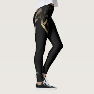 TUG-OF-WAteR Black Leggings by lobodorio