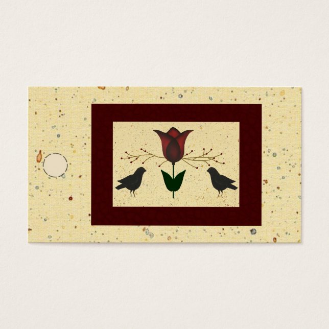 Tulip And Crows Hang Tag (Frente)