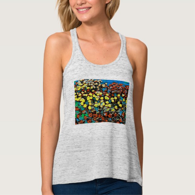 Tulip Racerback Top (Cinza) c/ Efeito Sonho (Frente)