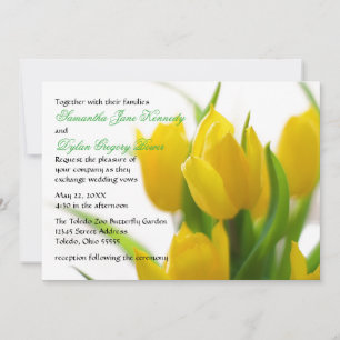 Tulipa Amarela - Convite De Casamento