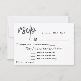 Tulipa Flor Menu Escolha Casamento RSVP Roxo