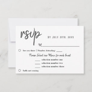 Tulipa Flor Menu Escolha Casamento RSVP Roxo