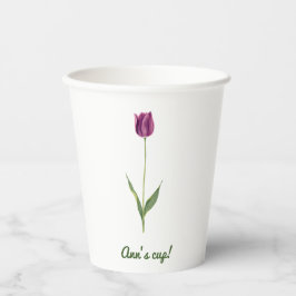 Tulipa Roxa Elegante Personalizada