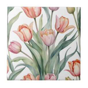Tulipa sofisticada com Aquarela