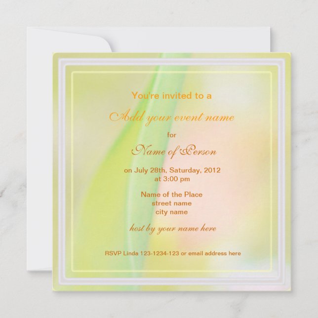 tulipa vermelha, convite de festas inteiro (Frente)