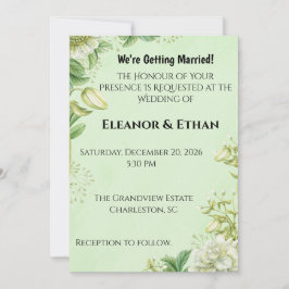 Tulipa Vibrante Amarela & Convite de Noivado Forma