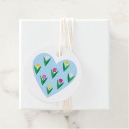 Tulipas adoráveis. Etiquetas para lembrancinhas