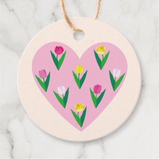 Tulipas adoráveis. Etiquetas para lembrancinhas