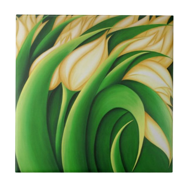 Tulipas Amarelas Iluminantes Estilizadas (Frente)