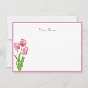 Tulipas de Cartão de Nota Personalizadas