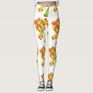 Tulipas de Fiery em Leggings
