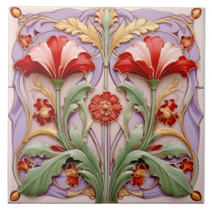 Tulipas de papagaio vermelho e branco