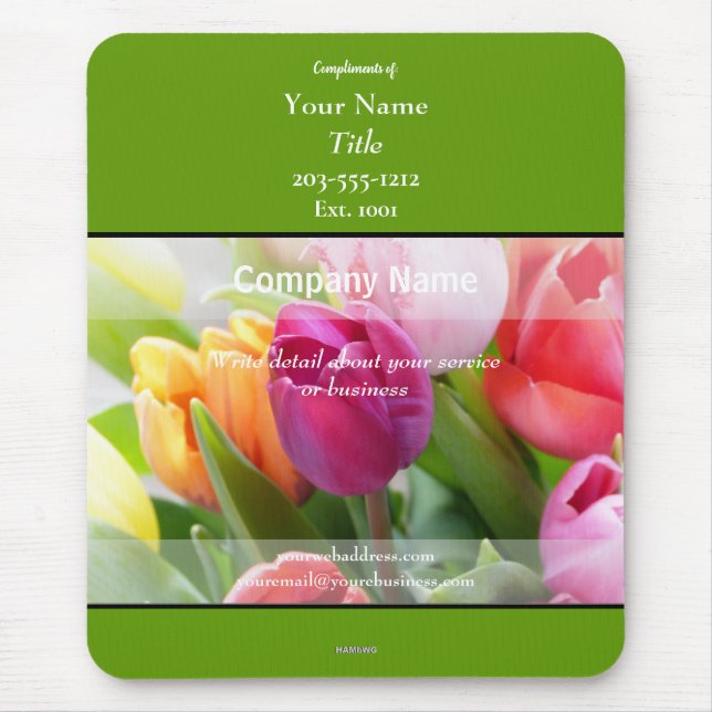 Tulipas do Mousepad do promocional - HAMbyWG (Frente)