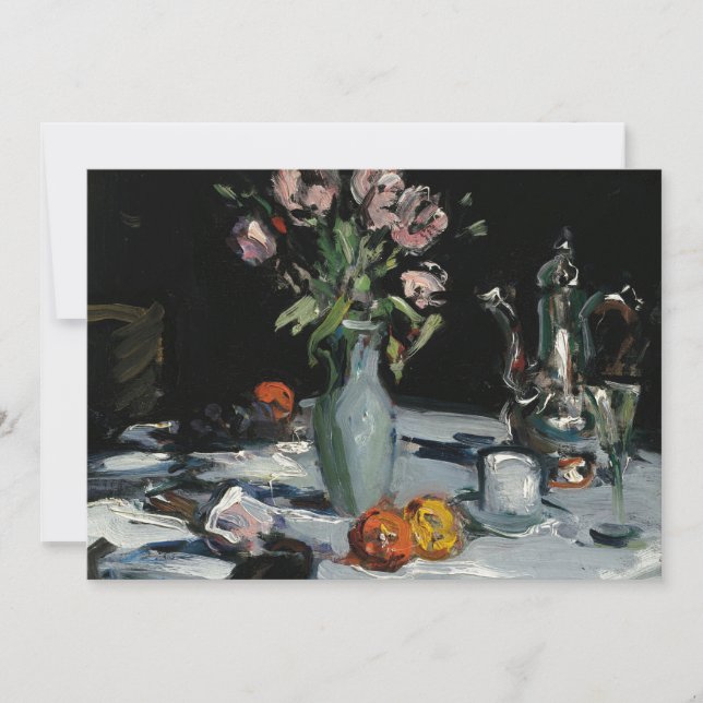 Tulipas e um Pote de café | Samuel John Peploe (Frente)