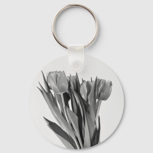 Tulipas em branco - Chaveiro (Frente)