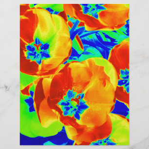 tulipas fluorescentes