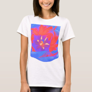 Tulipas fluorescentes T Camisa