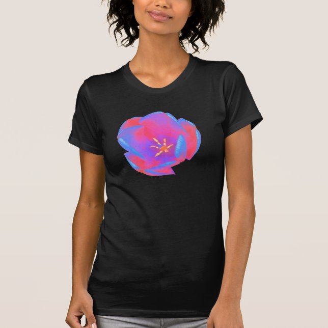 Tulipas fluorescentes T Camisa (Frente)