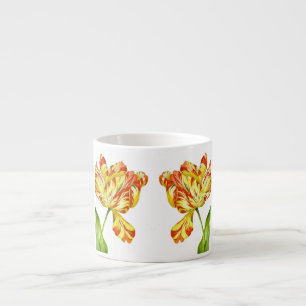 Tulipas impetuosas em uma caneca do café