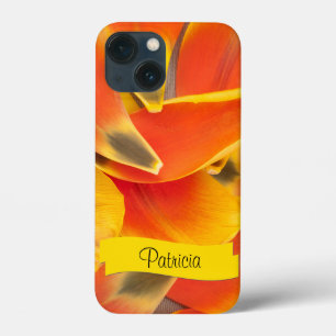 Tulipas Laranja Vibrantes Fotografia