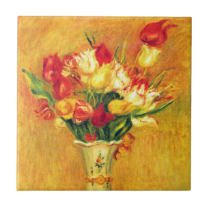 Tulipas por Pierre Renoir, Arte Impressionista Vin