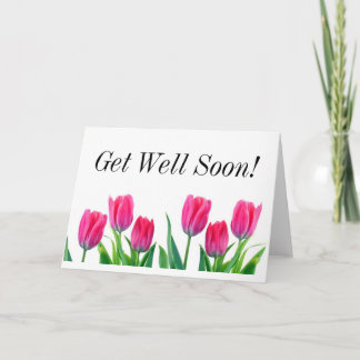 Tulipas primavera ficam Bem Em Breve! Cartão