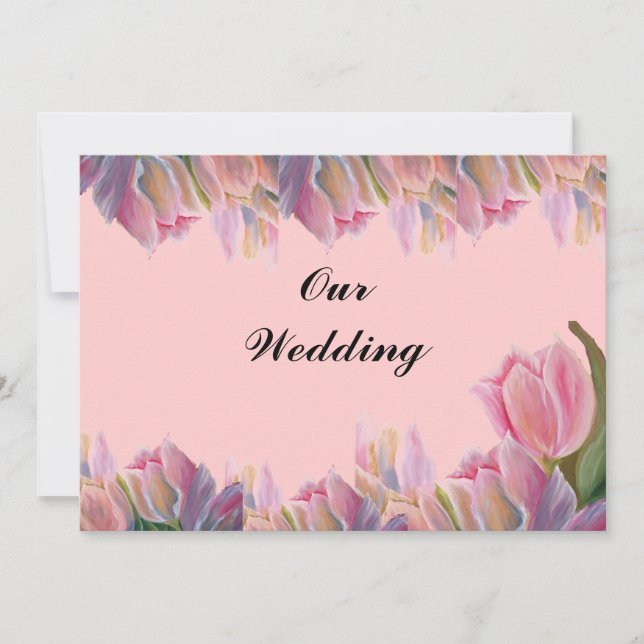 Tulipas Rosa casamento (Frente)
