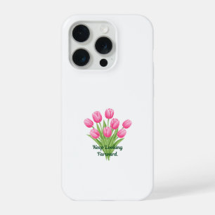 Tulipas Rosa Elegantes Citação Motivacional Botâni