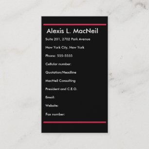 Tulipas Vermelhas Dramáticas cartão de visita