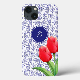 Tulipas Vermelhas Elegantes Floral de Primavera Mo