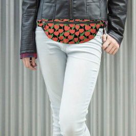 Tulipas vermelhas em preto, retrô-safra